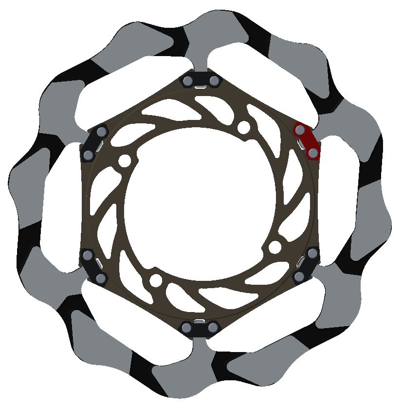 Disque de Frein avant Oversize Braking Epta pour KXF 250 (20-24) KXF 450 (19-24)