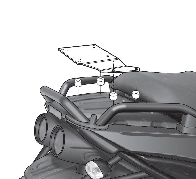 Support Top Case Shad Gilera Fuoco 500 (07-22)