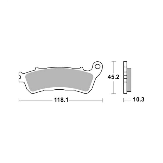 Plaquette de frein Arrière Brembo 07HO66SP - Syntérisé Route et Piste