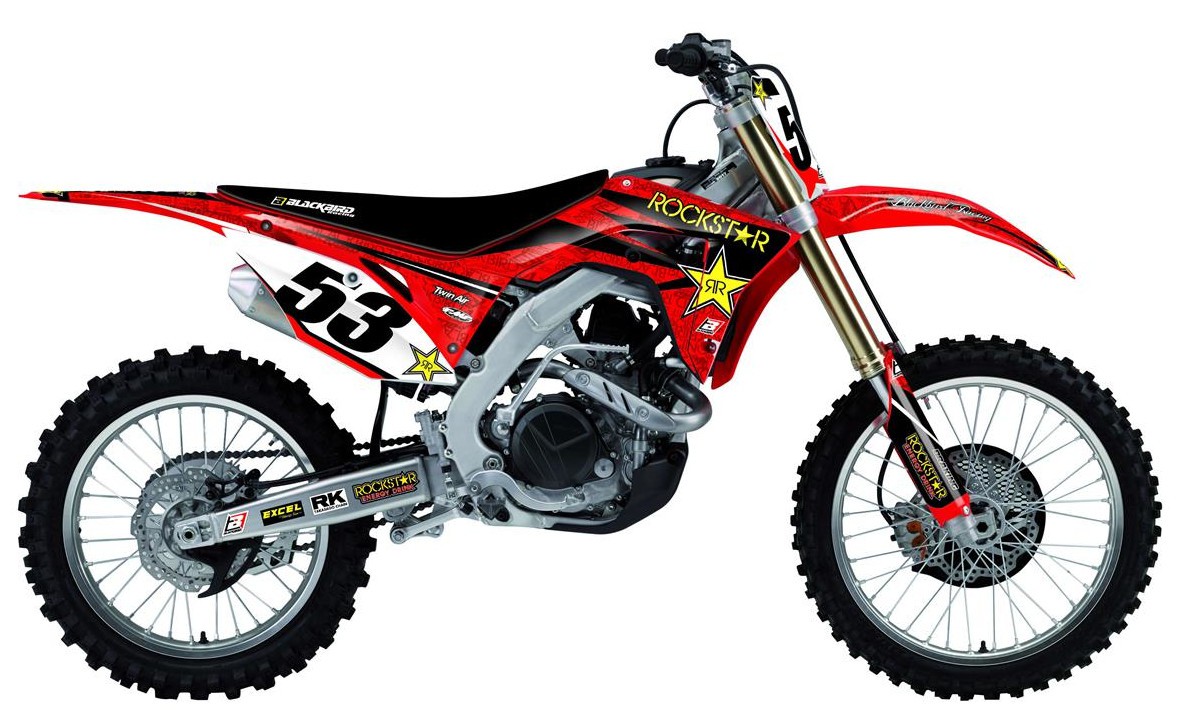 Kit Déco Honda Rockstar Energy Drink pour CR125 R (00-07) CR250 R (00-07)