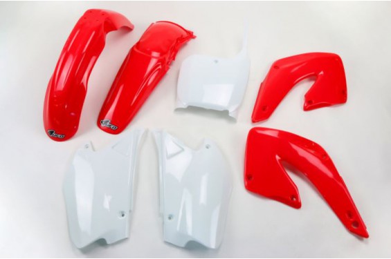 Kit Plastique UFO pour Moto Honda CR125 R (00-01) CR250 R (00-01) - Couleur Origine Kit Plastique UFO pour Moto Honda CR125 R (00-01) CR250 R (00-01) - Couleur Origine