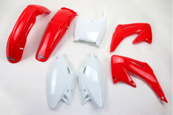 Kit Plastique UFO pour Moto Honda CR125 R (02-03) CR250 R (02-03) - Couleur Origine