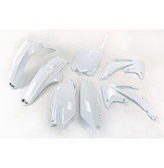 Kit Plastique UFO pour Moto Honda CRF250 R (11-13) CRF450 R (11-12) - Couleur Blanc