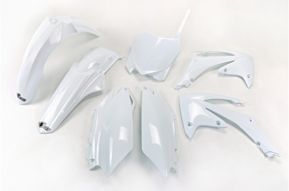 Kit Plastique UFO pour Moto Honda CRF250 R (11-13) CRF450 R (11-12) - Couleur Blanc