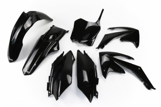 Kit Plastique UFO pour Moto Honda CRF250 R (11-13) CRF450 R (11-12) - Couleur Noir