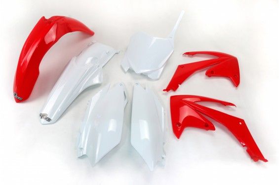 Kit Plastique UFO pour Moto Honda CRF250 R (11-13) CRF450 R (11-12) - Couleur Origine