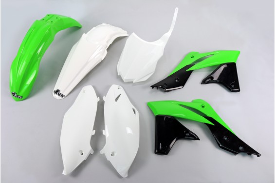 Kit Plastique UFO pour Moto Kawasaki KX250 F (13-16) - Couleur Origine 2014-2015