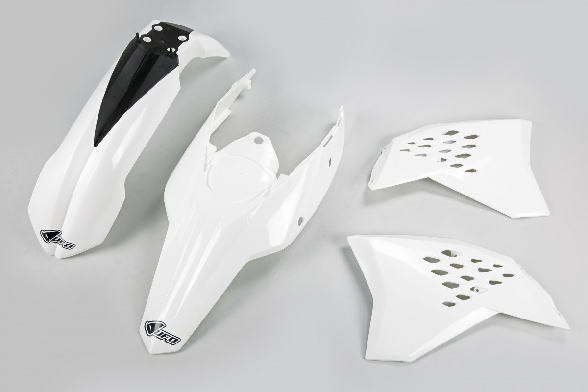 Kit Plastique UFO pour Moto KTM EXC-F250 (09-11) EXC-F505 (2009) EXC-F530 (09-10) - Couleur Blanc