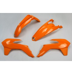 Kit Plastique UFO pour Moto KTM EXC-F250 (14-16) EXC-F350 (14-16) - Couleur Orange