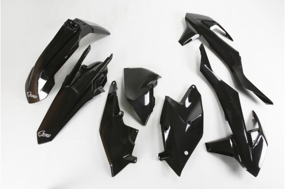 Kit Plastique UFO pour Moto KTM EXC-F250 (17-19) EXC-F350 (17-19) EXC-F450 (17-19) EXC-F500 (17-19) - Couleur Noir