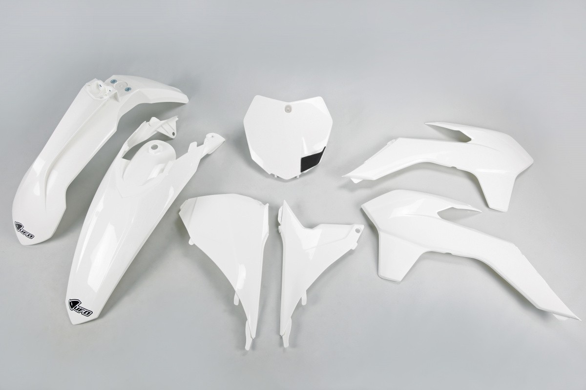 Kit Plastique UFO pour Moto KTM SX-F250 (13-15) SX-F350 (13-15) SX-F450 (13-15) SX-F505 (2013) - Couleur Blanc