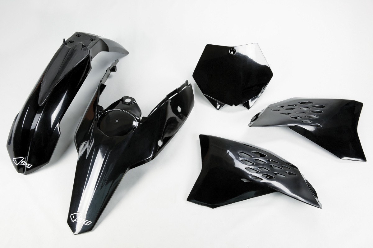 Kit Plastique UFO pour Moto KTM SX125 (09-10) SX144 (09-10) SX150 (09-10) SX250 (09-10) - Couleur Noir