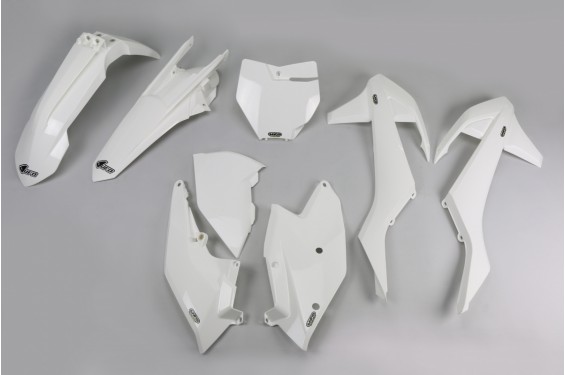 Kit Plastique UFO pour Moto KTM SX125 (16-18) SX150 (16-18) SX250 (16-18) - Couleur Blanc
