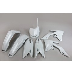 Kit Plastique UFO pour Moto Suzuki RMZ250 (19-22) RMZ450 (18-22) - Couleur Blanc