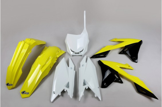 Kit Plastique UFO pour Moto Suzuki RMZ250 (19-22) RMZ450 (18-22) - Couleur Origine