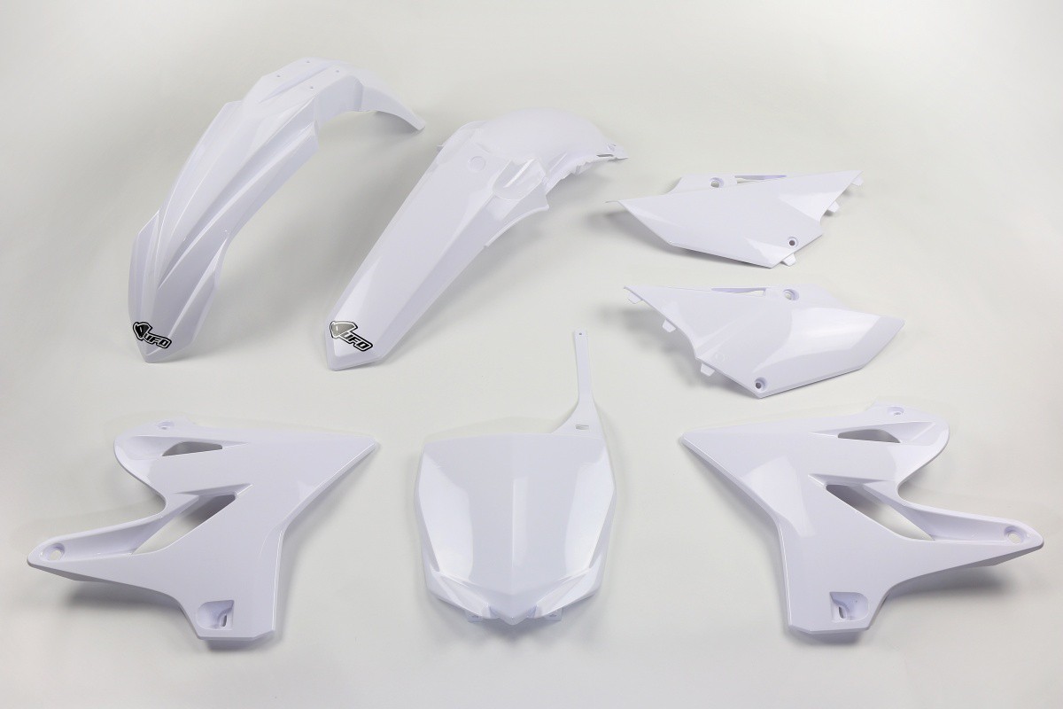 Kit Plastique UFO pour Moto Yamaha YZ125 (15-21) YZ250 (15-21) - Couleur Blanc