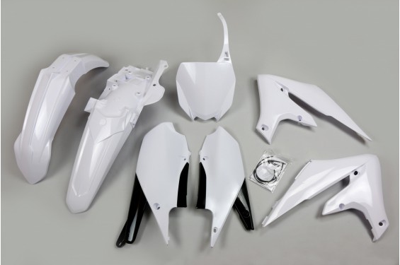 Kit Plastique UFO pour Moto Yamaha YZ450 F (18-22) - Couleur Blanc