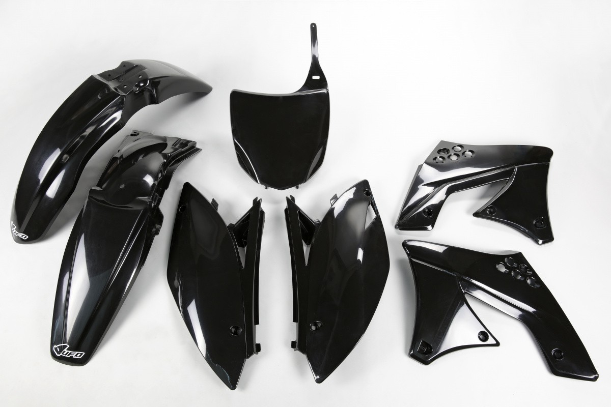 Kit Plastique UFO pour Moto Kawasaki KX250 F (09-12) - Couleur Noir