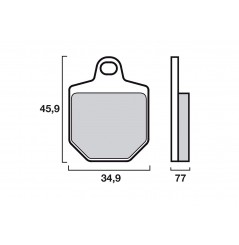 Plaquette de frein Avant Brembo 07GR76 SA - Syntérisé Route
