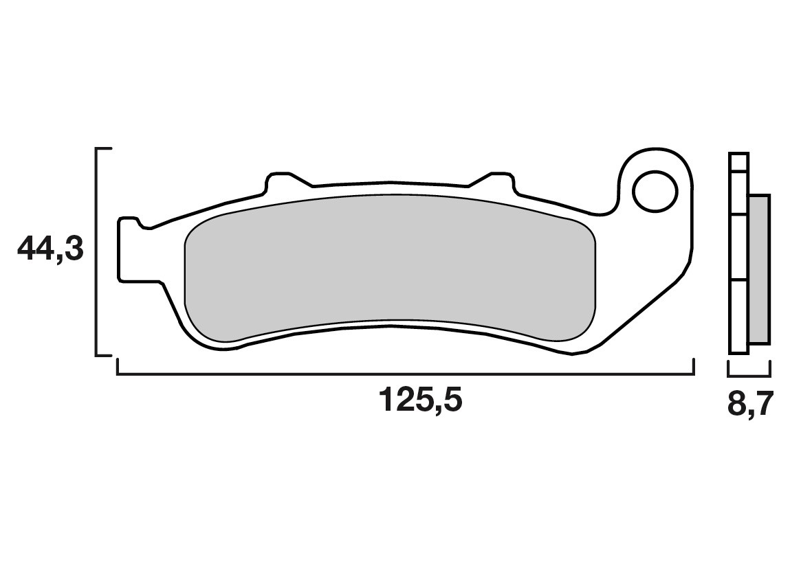 Plaquette de frein Avant Brembo 07HO3907 - Organique Route