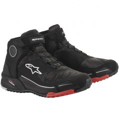 Chaussures moto Alpinestars CR-X Drystar - Noir & Rouge