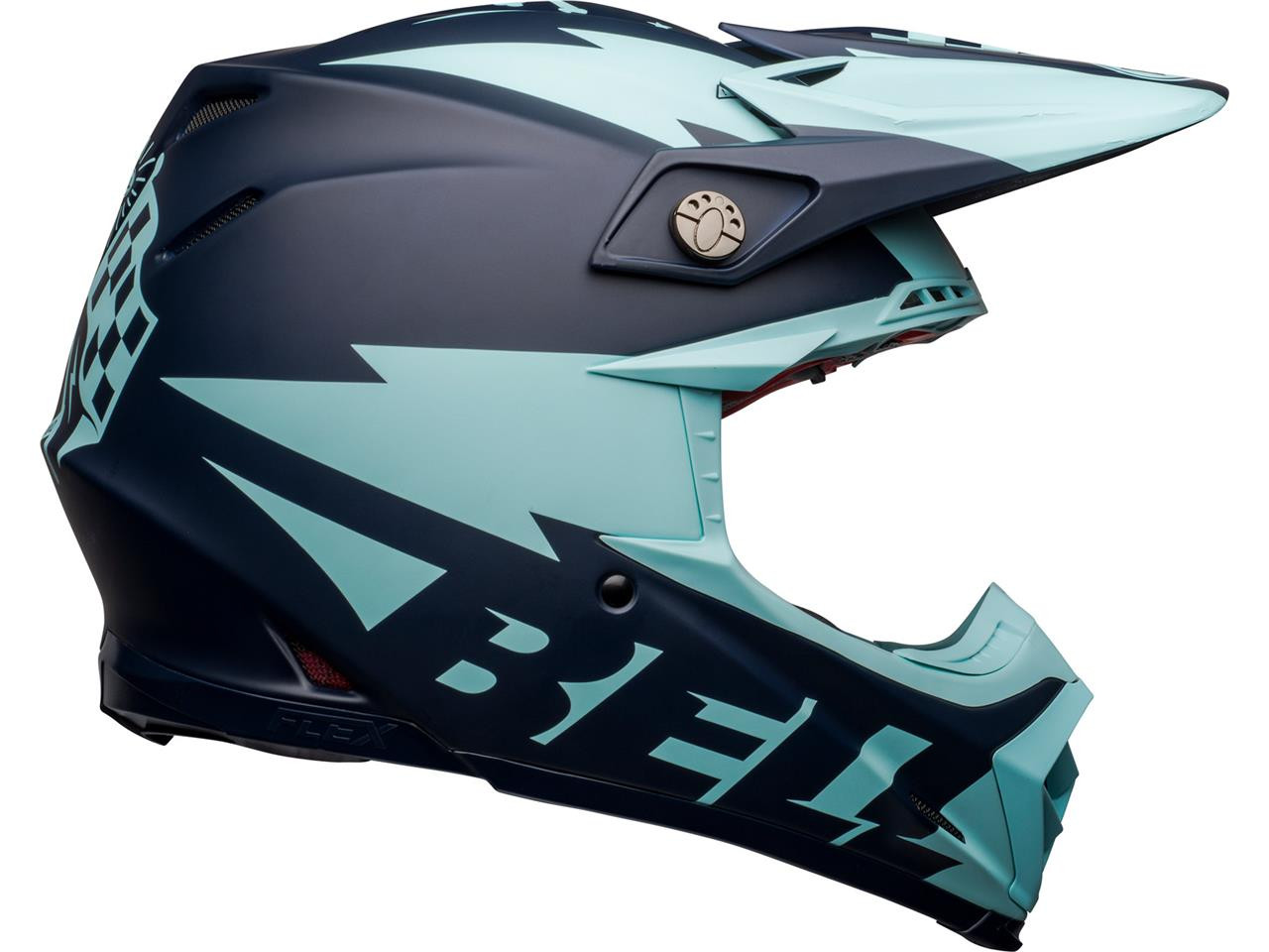 Casque Moto Cross BELL MOTO-9 FLEX BREAKAWAY Bleu Mat 2021