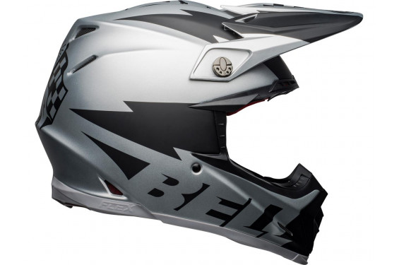 Casque Moto Cross BELL MOTO-9 FLEX BREAKAWAY Gris Mat - Noir Mat 2021