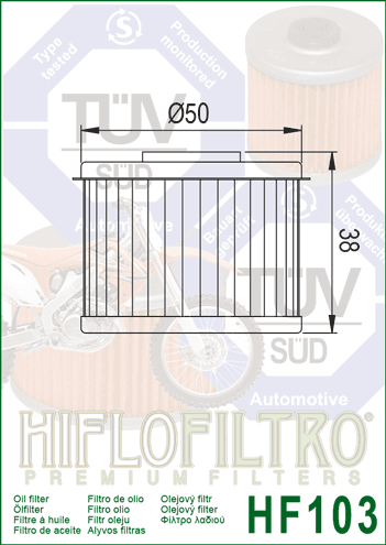 Filtre à Huile HF103