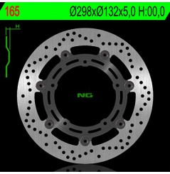 Disque de frein avant NG Brake pour Yamaha XJ6 (09-11) 165