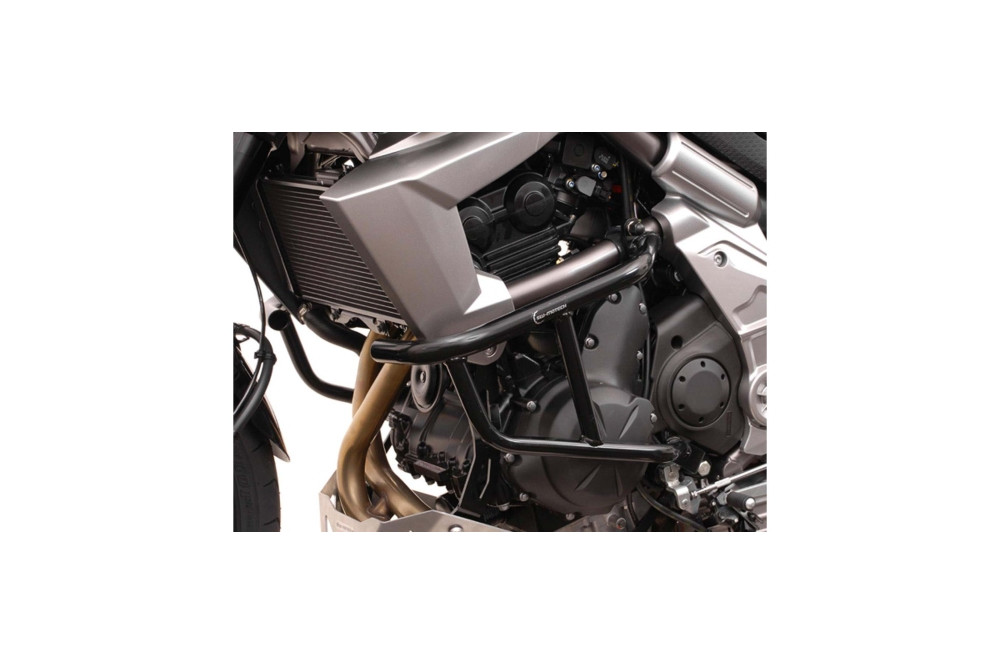 Barre De Protection Moto Versys 650 2015-2021 - Acier 25mm - Protection Moteur Et Carénage - Noir