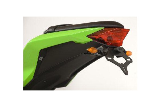 Support de Plaque R&G pour Kawasaki Z300 (15-18) - LP0130BK Support de Plaque R&G pour Kawasaki Z300 (15-18) - LP0130BK