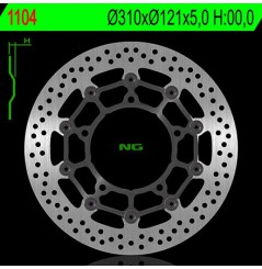 Disque de Frein Avant NG Brake pour Suzuki GSX-F 650 (08-17) 1104