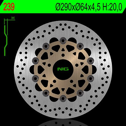 Disque de Frein Avant NG Brake pour Suzuki GSX-F 600 (89-03) 239