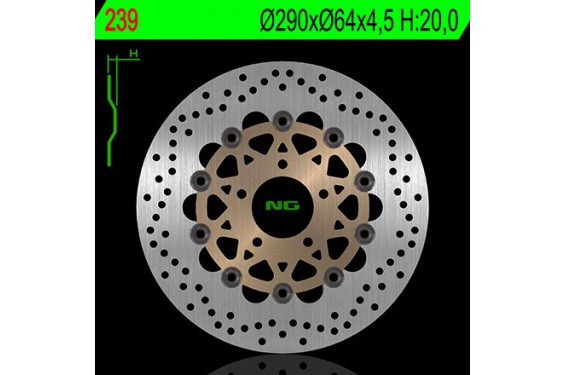 Disque de Frein Avant NG Brake pour Suzuki GSX-F 750 (89-03) 239