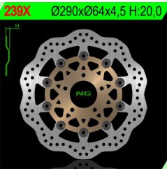 Disque de Frein Avant NG Brake wave pour Suzuki GSX-F 600 (89-03) 239X