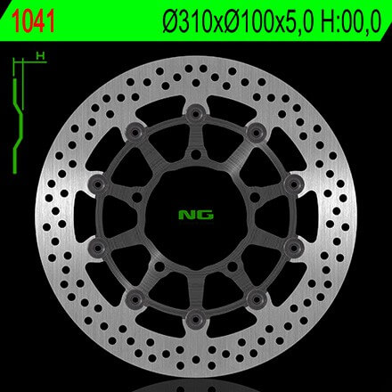 Disque de Frein Avant NG Brake pour Suzuki GSX-R 1000 (05-08) 1041