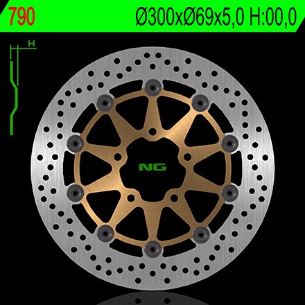 Disque de Frein Avant NG Brake pour Suzuki GSX-R 750 (04-05) 790