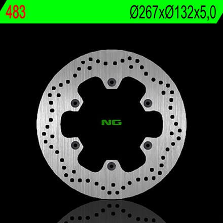 Disque de Frein Moto NG Brake arrière pour Yamaha BT 1100 Bulldog (02-07) 483