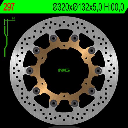 Disque de frein NG Brake avant Yamaha V-Max 1700 (09-17) 297