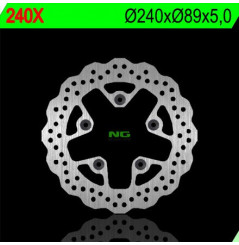 Disque de Frein Wave NG Brake arrière pour Suzuki GSX-R 750 (88-95) 240X