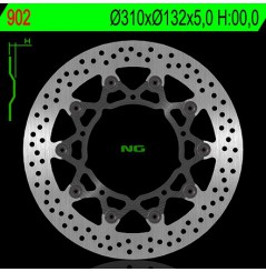 Disque de frein avant NG Brake pour Yamaha YZF-R1 (07-14) 902