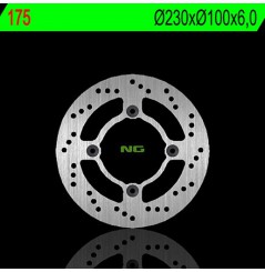 Disque de frein arrière NG Brake pour Kawasaki ZZR 600 (90-92) 175