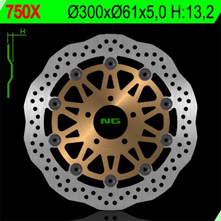 Disque de Frein Avant Wave NG Brake pour Kawasaki ZX-12R Ninja (05-06) 750X