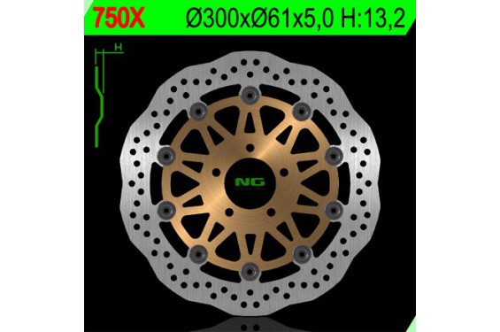 Disque de Frein Avant Wave NG Brake pour Kawasaki Z750 - S (04-06) 750X Disque de Frein Avant Wave NG Brake pour Kawasaki Z750 - S (04-06) 750X