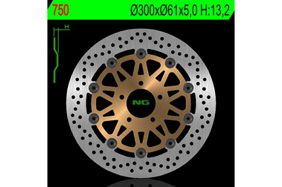 Disque de Frein Avant NG Brake pour Kawasaki ZR 550 Zephyr (93-01) 750