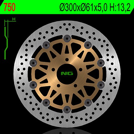 Disque de Frein Avant NG Brake pour Kawasaki Z750 - S (04-06) 750