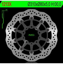 Disque de Frein Moto NG Brake Wave pétale Avant pour Kawasaki Z1000 (14-20) 1213X