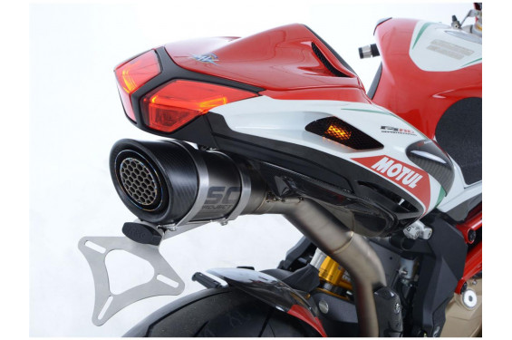 Support de Plaque R&G pour MV Agusta F4 RC (17-19) pour échappement SC Project - LP0228SS Support de Plaque R&G pour MV Agusta F4 RC (17-19) pour échappement SC Project - LP0228SS