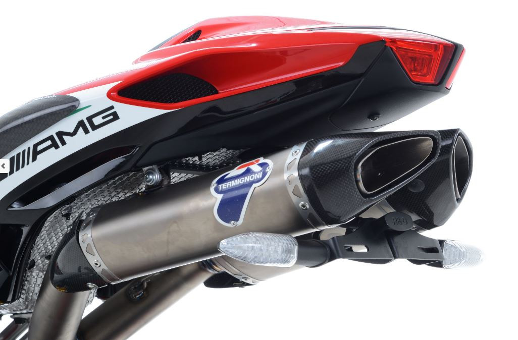 Support de Plaque R&G pour MV Agusta F4 1000 R (10-12) F4 1000 RR Corsacorta (11-14) pour Termignoni - LP0189BK