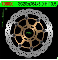 Disque de frein NG Brake avant Wave pour Yamaha 1200 XJR (95-98) 1060X
